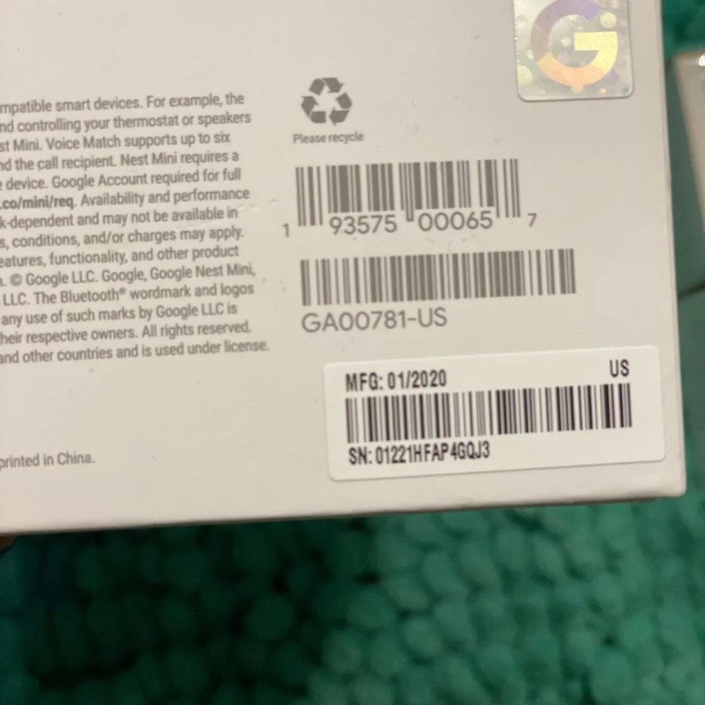 Google mini + 2 Wi-Fi plugs. Brand new in box, Never used